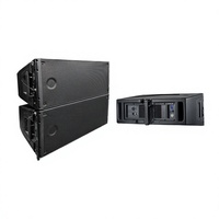 Système de haut-parleurs en ligne alimentés HDL20A à double haut-parleur de 10 pouces avec boîtier en plastique, réponse en fréquence 55 Hz-20 kHz, 220 V