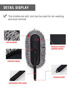 Cepillo de Microfibra para Detalles Interiores de Automóviles, Removedor de Polvo Profesional Sin Rayones para Limpieza de Tableros - Product Image 3