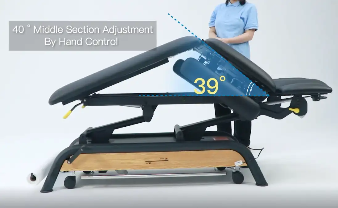 Kask fabrika profesyonel üretim yüksekliği ayarlanabilir elektrikli muayene masası fizyoterapi yatak masaj terapi yatağı