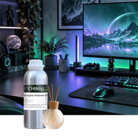 Ensemble de bureau en pierre volcanique naturelle artisanale de qualité supérieure, diffuseur décoratif avec base LED et huile parfumée pour salle de jeu