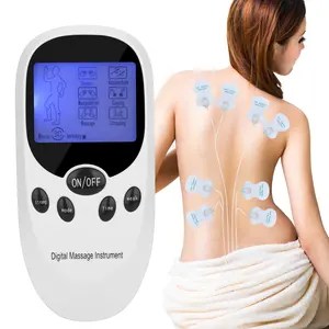 ממריץ שרירים גוף עיסוי Suppliers-6 מצבי דיגיטלי דיקור EMS טיפול מכשיר חשמלי דופק ממריץ שרירים כאב הקלה מיני יחידה עשרות גוף לעיסוי