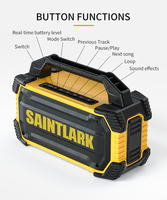 Haut-parleur de karaoké portable pour l'extérieur avec résistance IPX6 et micro UFH, idéal pour les discours, l'enseignement et les spectacles en extérieur