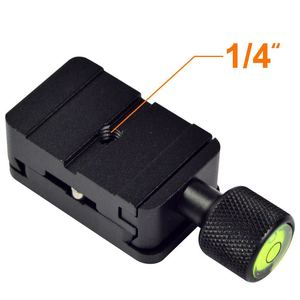 Venta de fábrica, accesorios de fotografía, soporte de trípode de aluminio 1/4, placa de liberación rápida para cámara de vídeo Digital - Product Image 5