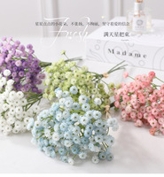 Bunga Artificial Real Touch Berkualitas Tinggi dari Plastik PVC Babybreath untuk Dekorasi Rumah dan Pernikahan, Bunga Gypsophila Simulasi