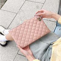 Tas Dompet Wanita Kulit PU Model Zipper Besar Anti Air, Tempat Kartu, Dompet Panjang, Clutch