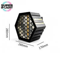 Lumière LED hexagonale rétro DMX512 RGBW à effet blinder pour discothèque, soirée, salle de banquet, performance