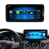 Radio Estéreo para Auto con GPS Android 14 de 12.3 Pulgadas y 720p para Mercedes Benz Clase C W204 C180 C200 C250, Actualización de Pantalla de Unidad Principal