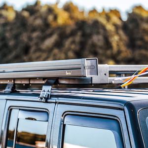 Auvent rétractable pour véhicule, tente de toit imperméable, abri pour véhicule SUV, <span class=keywords><strong>camion</strong></span>, accessoires pour 4 coureurs, noir (2x2.5M) - Product Image 2