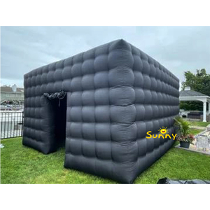 Tente gonflable blanche extérieure de maison Pub Bar Discothèque Tentes de fête à lumière led gonflable Chapiteau cubique Tente gonflable - Product Image 4