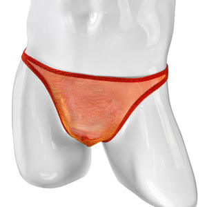 Оптовая продажа, сексуальное прозрачное Мужское нижнее белье для мальчиков, гей-хамелеон, Клубное нижнее белье с низкой талией - Product Image 5