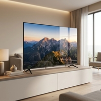 Téléviseur intelligent sans cadre de 65 pouces, 4K UHD LED LCD, cadre fin, montable au mur, pour affichage domestique