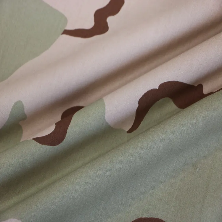Tissu à chevrons 3 couleurs tissu de Camouflage désert BT-203