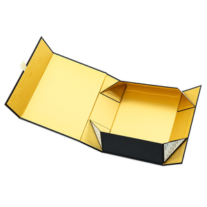 Tùy Chỉnh In Ấn Sang Trọng Cứng Nhắc Gấp Giấy Màu Đen Bao Bì Nam Châm Đóng Cửa Nắp Các Tông Có Thể Gập Lại Từ Hộp Quà Tặng Với Logo - Product Image 4