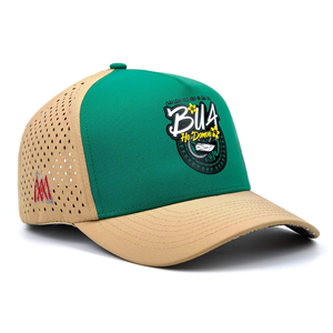 Gorra de Béisbol con Logotipo Personalizado Bordado, Verde Bronceado, Transpirable, con Malla en la Parte Trasera, Modelo BUA Ho Domonu, con Cierre a Presión Perforado - Product Image 2