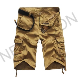 Nouveau pantalon d'été personnalisé pour homme, tissé en corde, coupe ample, grande taille, multi-poches, couleur unie - Product Image 2