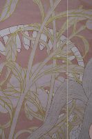 Papier peint mural floral exquis de qualité supérieure Fond rose et design botanique pour la décoration murale intérieure de la maison, de l'hôtel, du salon