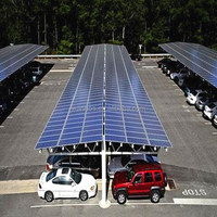 Système de montage de carpot de panneau solaire en aluminium conçu sur mesure Système de carpot solaire PV Brackect avec installation facile