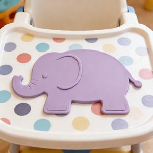 แผ่นรองจานซิลิโคนรูปสัตว์กันลื่นสำหรับเด็ก ทนความร้อน หนา ทำความสะอาดง่าย ใช้ในครัวเรือน - Product Image 3