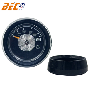 Manómetro <span class=keywords><strong>BECO</strong></span> de 36 mm con Carcasa de Plástico ABS y Manguera de Goma, Rosca de 1/8, 300 Bares, para Aparatos de Extinción de Incendios - Product Image 4