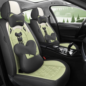 Fundas universales de cuero para <span class=keywords><strong>asientos</strong></span> de coche, accesorios impermeables de alta calidad, venta al por mayor - Product Image 4