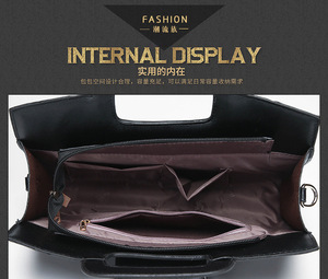 Sac fourre-tout en PU de haute qualité pour femme, sac à main de luxe, vente en gros - Product Image 6