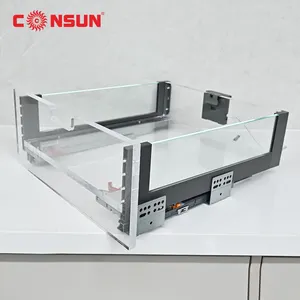 Guides Soft Close Sliding System Cabinet Fittings Electrical Slim Box Drawer Slides