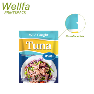 Sacchetto di storta in alluminio per uso alimentare stampato personalizzato per il confezionamento di tonno resistente alle alte Temperature sacchetto di imballaggio per storta ad alta barriera - Product Image 6