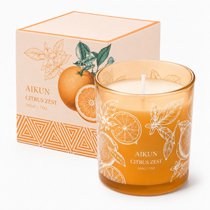 AIKUN Fournisseur en gros – Emballage personnalisé avec logo pour bougies en verre, bougies parfumées artisanales écologiques pour les boutiques de détail et les magasins de cadeaux - Product Image 3