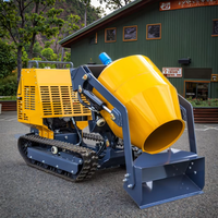 Mini-dumper diesel autochargeur à prix d'usine, moteur haute efficacité 9,8 kW 380 Dm/h, bétonnière portable