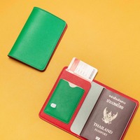 Funda de Pasaporte de Cuero PU WJ con Ranura para Tarjeta SIM, Porta Pasaportes y Tarjetas para Viajes de Negocios, Regalos de Viaje