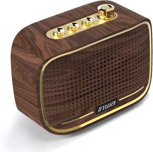 Inwa <b>Retro</b> for Wireless <b>Speaker</b> Wood Cabinet AirPlay 2.0 Channel-Portable for Home Office Travel Outdoor Use (10W) - Product Image 4
