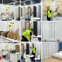 Puerta Interior de Diseño Ecológico Personalizada, Puerta de Panel Plano con Acabado Impermeable para Dormitorio