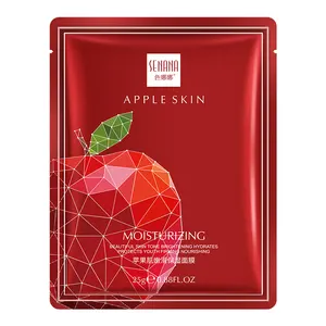 BIOAQUA Pabrik Kolagen Masker Wajah, Ekstrak Apple dengan Perawatan Kulit Hyaluronic, Masker Pelembab Wajah