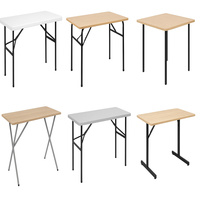 Bureau pliant en aluminium robuste, léger, durable, résistant aux rayures, gain de place et table de travail portable