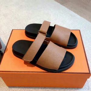 Sandales de luxe pour hommes en cuir véritable noir, sandales plates à lanières réglables, sandales d'été confortables, vente en gros - Product Image 2