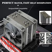 Thermalright Assassin Spirit 120 V2 Plus CPU Air Cooler 4 tuyaux de chaleur Double PWM Silent Fan CPU Cooler pour AMD AM4 AM5