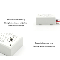 Installation facile AC220V 5.8G Module de lumière LED marche-arrêt automatique à 360 degrés Radar à micro-ondes Commutateur de capteur de mouvement et de position