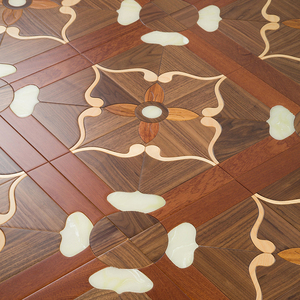 Parquet contrecollé hexagonal en chêne rouge américain, multi-couches, antidérapant, certifié CE Grade AB, 16mm 20mm, pour écoles - Product Image 1