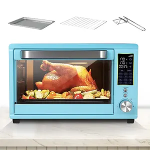 junwei touch screen large friggitrice ad aria 110v 220v supply golden supplier dual convection oven