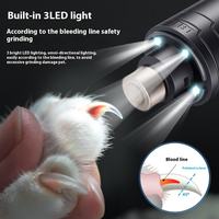 Coupe-griffes électrique professionnel OEM pour chiens et chats, 2 vitesses, puissant, outil de toilettage et de lissage, Type-C, en plastique