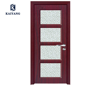 <span class=keywords><strong>Puerta</strong></span> de <span class=keywords><strong>Madera</strong></span> Maciza de Roble de <span class=keywords><strong>Dos</strong></span> Paneles con Revestimiento de PVC y MDF para Interiores - Product Image 3