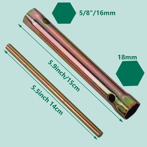 Clé à douille pour <span class=keywords><strong>bougie</strong></span> d'allumage de moto <span class=keywords><strong>18</strong></span>-16 mm - 16-<span class=keywords><strong>18</strong></span> mm (5/8-45/64'') à double extrémité - Product Image 2
