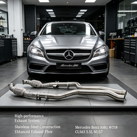 Tuyau d'échappement isolé SS304 pour Mercedes-Benz AMG W218 CLS63 5.5L M157 2013-2017, tuyaux d'échappement haute performance pour améliorer la puissance