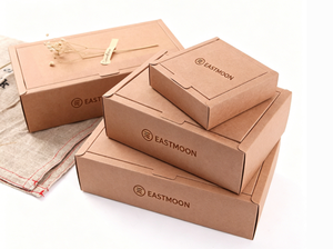 Custom <b>Box</b> Low MOQ Brown Kraft Paper Folding Boxes - Eco-Friendly Flip-Top Corrugated Mailer Boxes - Product Image 3
