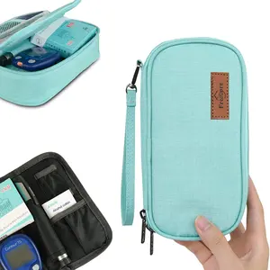 Bolsa de viagem portátil para isolamento, cooler, bolsa médica para viagem, canetas de isolamento e outros suprimentos para diabetes