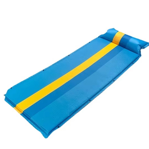 Outdoor Camping Automatic Inflatable Sleeping <b>Mat</b> 3cm Thick Spring Polyester <b>Waterproof</b> Moisture-proof Foldable Widened <b>Mat</b> - Product Image 1