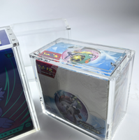 Protection Acrylique Etb, Boîte Acrylique Empilable, Étui Acrylique |   Boîte transparente anti-UV à fermeture magnétique pour collection de cartes Pokémon ETB