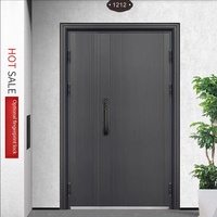 Portes de sécurité en métal de qualité supérieure pour l'entrée de la maison, les supermarchés, les villas, structure en aluminium coulé renforcée, anti-effraction