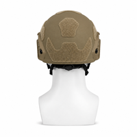 Casque tactique en matériau PE Aramid, couleur personnalisée, sangle simple, équipement de protection pour l'entraînement en plein air