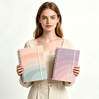 Cuaderno Personalizado con Espiral y Esquinas Doradas, Fabricante de Cuadernos Personalizados, Cubierta Personalizada, Diario Ecológico para Planificación
